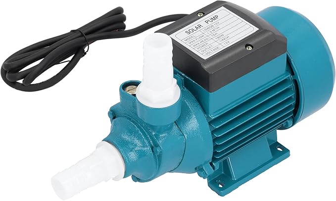 Solar For Irrigation, DC 12V 180W Solar Well Pump Kit Water Transfer Pump with Outlet Pipe Joint for Garden Lawn Irrigation System