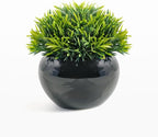Velener Small Artificial Succulents Grass Desk Plant for Office, Fake Sage Plants for Shelf Decor, Mini Faux Plant Indoor, Masculine Home Decor, Coffee Table Decor, Bathroom Counter Decor in Pot