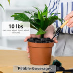 YISZM 10lbs Black Pebbles for Plants, 1-2 Inch High Polished Natural River Rocks for Landscaping, Decorative Stones Vase Filler Fish Tank Aquariums Garden Outdoor and Indoor DIY