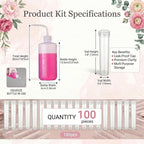 100 pcs Floral Water Tubes with 500ml Watering Can