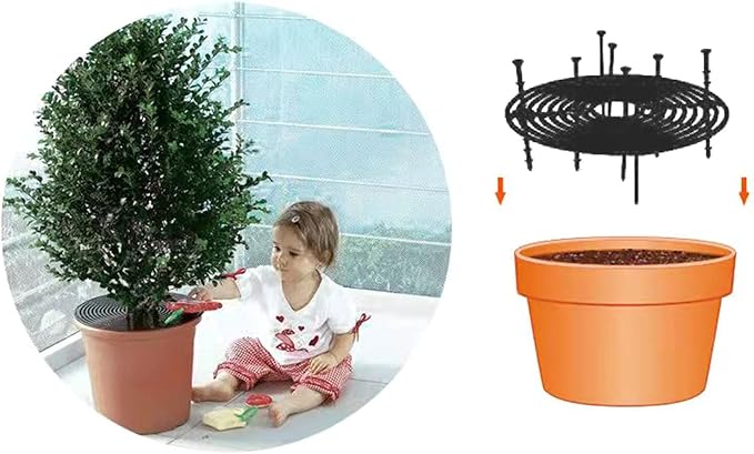 Plastic Potted Plant ence lower Protective ence Hollow Cover Anti-pets Adjustable Easy Installation