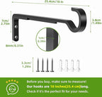 saffruff Heavy Duty Plant Hooks for Wall, 10 Inch 2 Pack, Wall Mounted Plant Brackets, Outdoor Plant Hangers Hold 35 lb, Iron Hooks for Hanging Baskets, Bird Feeder, Wind Chime, Lantern