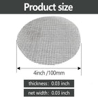 50PCS 4"/10cm Round Flower Pot Hole Mesh Pad, Plastic Plant Pot Mesh Hole Cover, Bonsai Bottom Grid Mat Pad for Garden Prevent Soil Loss