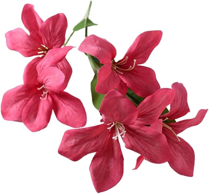Flame Orchid Artificial Bouquet,Living Room Decorative Flowers,Suitable for Home Party Decorations，Flame Orchid Decorations(Peach Pink)