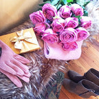 KaBloom - 24 Stems of Purple Roses (Cut-to-Order, and Homegrown in the USA) - Fresh Flowers for Birthday, Valentine's & Mother's Day
