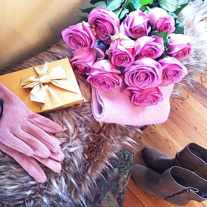 KaBloom - 24 Stems of Purple Roses (Cut-to-Order, and Homegrown in the USA) - Fresh Flowers for Birthday, Valentine's & Mother's Day