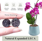 YISZM Clay Pebbles for Plants, 8mm-12mm Expanded LECA Balls Plant Garden Soil, Hydroponic, Aquaponics, Natural Leca Balls for Soil Root Development, Orchid Potting Mix, 5lb