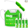 BugMD Pest Blaster Kit - Rechargeable Power Sprayer (Batteries Included), 4-Pack Pest Control Essential Oil Concentrates for Indoor & Outdoor Use - Plant-Powered Ant, Roach, Spider & Insect Killer