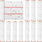 Qualirey Giant Sticky Fly Traps, Fly Strips for Indoor Outdoor Hanging Flying Tapes Non Toxic Ribbon Fruit Gnat Killer for Mosquito Plants House Horse Stable(295.3ft,White,10 Pcs)