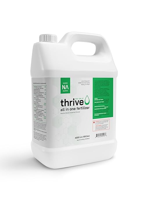 Thrive Planted Aquarium Fertilizer -All in One Planted Tank Liquid Fertilizers - Micro & Macro Nutrient Rich Food for Aquatic Plants - Highly Concentrated (4000ml)
