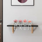 Set of 4 Artificial Potted Mini Succulent Plants - Small Fake Succulents in Hanging Leg Cement Pots, Desk/Bathroom/Bookshelf/Wall Decor for Home Office, Cute Office Decor for Women (Pink)