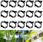 Thickened Plant Fixing Clip 100Pcs, 2025 Summer New Tomato Grape Vine Vegetables Plant Fixing Clips, Upgrade Plant Support Clips Reusable Garden Clips Secured Plastic Plant Clip (100, Black)