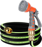 SYEENIFY Garden Leader Hose 5/8 in. x 6 ft Short Water Hose Male/Female Heavy Duty Hybrid Garden Hose No Kink and Flexible Rubber Hose for Dehumidifier,Vehicle Water Filter and Camp Water Tank