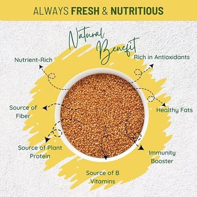 Sunbest Natural Organic Brown Sesame Seeds 32 oz.(2 lb) - USDA Organic, Non-GMO, Vegan, Gluten-free, Kosher - Fresh & Nutrient-Rich Snack, Topping, Baking - 2-Pack 16 oz