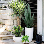 summer flower 23in Snake Plant Artificial Leaf Set 21pcs Faux Sansevieria Plant Leaves Tall Fake Snake Greenery Outdoor 4 Sizes for Indoor Home Decor Office Garden Tabletop Floor Decorations