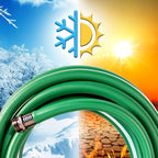 Short Garden Hose 8 ft – Hybird Water Hose Leader - Small Hose Extension, Lightweight Hose Extender for Lawn Watering, Car Washing - Burst 500 Psi (Green, 8 FT)
