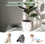 3 Pcs Plant Pot Grids, 11.8 in Cuttable Grid Flower Pot Covers with 24 Stakes, ABS Plant Flower Protectors, for Indoor Outdoor Plants, Pets Digging Stoppers