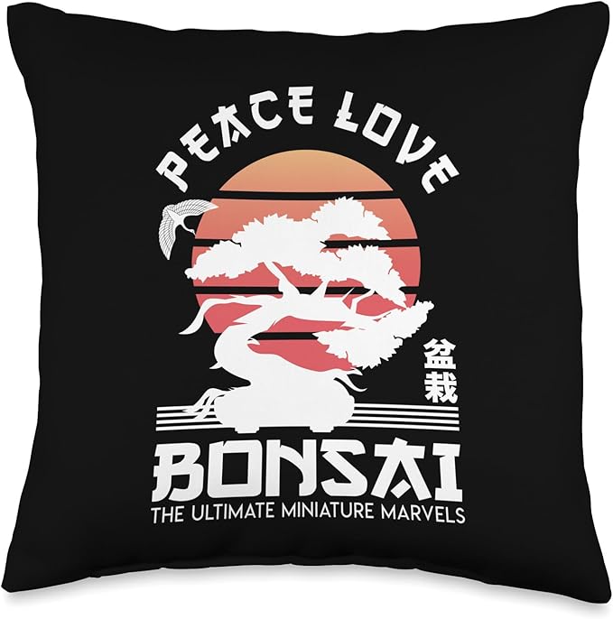 Zen Niwaki Japanese Garden Art Botanists Throw Pillow