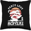 Zen Niwaki Japanese Garden Art Botanists Throw Pillow
