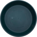 The HC Companies Flower Pot Saucers - Plastic Plant Saucer for Outdoors & Indoors - Traditional Design Plant Pot Trays for Water Drainage - Durable & Stylish Round Plant Tray (12" Evergreen)