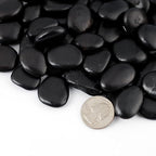 Black River Pebbles for Vases 3/8-3/4Inch Pebbles for Indoor Plants Gravel Rocks for Crafts River Rocks 5LB Pebbles Decorative Stones for Plants Outdoor