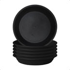7.5 inch (5.9" at Base) Plastic Plant Saucer Drip Trays Pack of 6, Plant Trays for Indoors, Durable Sturdy Strong Planter Flower Pot Saucers for Outdoor