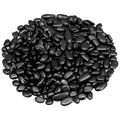 Garden Landscaping Stones,Landscaping Pebbles,River Rocks,Decorative Ornamental Pebbles,Gravel Filler for Home Decoration Flower Bed Fish Tank Plants Vases Succulents (1, Black, 1 Pound)