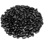 Garden Landscaping Stones,Landscaping Pebbles,River Rocks,Decorative Ornamental Pebbles,Gravel Filler for Home Decoration Flower Bed Fish Tank Plants Vases Succulents (1, Black, 1 Pound)