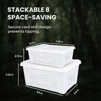 10 Pcs Reptile Breeding Box Kit & Snake Feeding Box, Portable Transparent Habitat for Spiders & Lizards, Small Reptile Enclosure with Plastic Feeder Dish, Thermometer Hygrometer & More