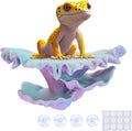 Westant Mushroom Decor for Reptile Tank, Fish Tank, Pet-Safe Bearded Dragon Tank Accessories, Realistic Terrarium Plants for Leopard Geckos, Crested Geckos, Tree Frogs, Snakes (Aurora, Shelf Cap)