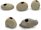 Aquatic Plant Pot for Aquarium, Ceramic Aquatic Decor Plant Cup Holder for Fish Tank Decoration (S 5pcs)