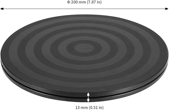 JAPCHET 8 Pack 8 Inch Bonsai Turntable, Heavy Duty Rotating Lazy Susan Turntable Garden Swivel Stand Turntable, 44lbs Loading Capacity