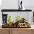 3-Pack Artificial Aquarium Plants Set - 2×6 inch & 1×5 inch Realistic Plastic Fish Tank Decor with Weighted Base for Betta Tanks, Aquascaping, Reptile Terrariums