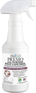 Pest Control by Premo Guard – 32 oz– Insect & Pest Spray – Bug, Roach, Fleas, Fruit Fly, Ant, Spider Killer – Effective Plant Based Formula – Child and Pet Safe – Best Natural Protection