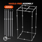 Spider Farmer 3x3 Grow Tent 2025 New, 36"x36"x72", with Hook for Controller and Power Strip, Enlarged View Window, 1680D Thicken Mylar Canvas for Indoor Hydroponic Growing for SF2000Pro, SE3000, G3000