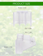 2 Pk Upgraded Aquarium Plant Holder, 3-Hole Hanging Aquarium Plant Holder with Clip, Suitable for Fish Tank Plant Potting, Aquarium Decoration, White