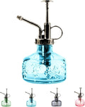 XXXFLOWER Glass Plant Mister Spray Bottle for Indoor Plant Spritzer Succulent Watering Bottle Tall Vintage Style with Bronze Plastic Top Pump