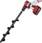 ERYTLLY Auger Drill Bit for Planting 2 x14.5inch,Garden Auger Spiral Bulb Planter Tool for Umbrella Holes Post Hole Digger - Compatible with 3/8 inch Hex-Shank Drill