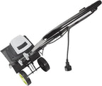 Sun Joe Electric Garden Tiller and Cultivator with 3 Position Height Adjustment Maximum 12-inch Cultivating Width and 8 Amp Motor, TJ602E