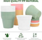GARDIFE 20 Pack 6 inch Plant pots, planters for Indoor Plants, Flower pots, Color