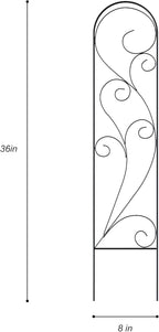 Zhongma 4 Pack 36" Metal Plant Trellis for Potted Plants Climbing,Indoor and Outdoor Fence Plant Support Trellis for Flower and Vagetable