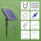 Solar Automatic Drip Irrigation Kit System, 2025 Upgrade Auto Watering System Devices for Garden with Timer, Plant Waterer Outdoor for Raised Bed Potted Plants Greenhouse (49FT-10 Pots)