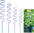 CHGCRAFT 4pcs Colorful Acrylic Wave Trellis Garden Trellis for Decorative Potted Climbing Vines and Flowers for Indoor and Outdoor Use, Wave