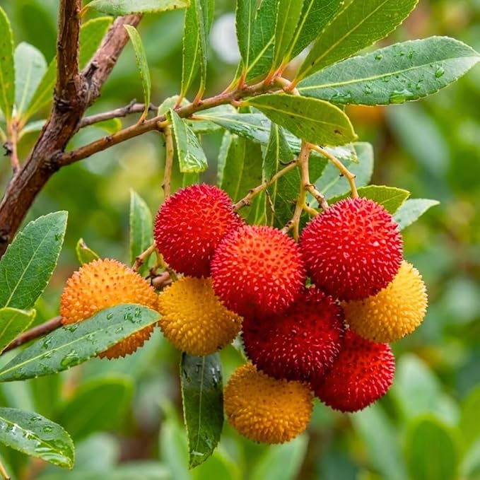 15+ Strawberry Tree Seeds (Arbutus unedo) – Exotic Fruit & Ornamental Evergreen Tree, Rare Flowering Madrone Seeds for Planting – by Jocadew