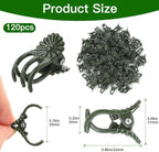 Plant Clips Orchid Clips 120 PCS Plant Clips for Climbing Green Plants Orchid Clips for Plants Support Garden Clips Plant Support Clips Vine Clips Plant Clips for Outdoor Plant Support Stem Vine Stalk