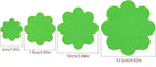 80 Pack Plant Pot Hole Pads Fiber Fabric Instead of Mesh Pad Drainage Hole Cover Pad Fine Filter Non Dirt Bottom Screen Layer Stopper Fine Filter 4 Sizes（1.97/2.95/3.94/4.92 In) with Repotting Mat