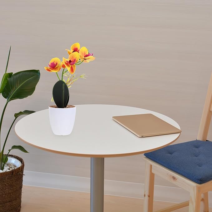 3pcs Realistic Faux Potted Plants Small Orchid Bonsai Set, 3D Printed Soft Touch Simulation Flowers, Decorative Floral Ornaments for Living Room and Office Desk