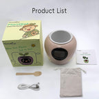 Smart Plant Pot with Expression, AI Intelligent Flower Pot for Indoor Decoration, Smart Garden Pot with Water/Light/Temperature Sensors, Ivy AI Planter (Pink（Big）)