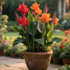 Canna Lily Seeds for Planting, 10pcs Perennial Canna Flower Seeds Non-GMO Heirloom Rare Cut Flower Plants, Open Pollinated Beauty Home Garden for Outdoors