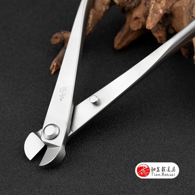 tianbonsai Professional Grade Wire Cutter Bonsai Tools 4Cr13MoV Alloy Steel 205 Mm